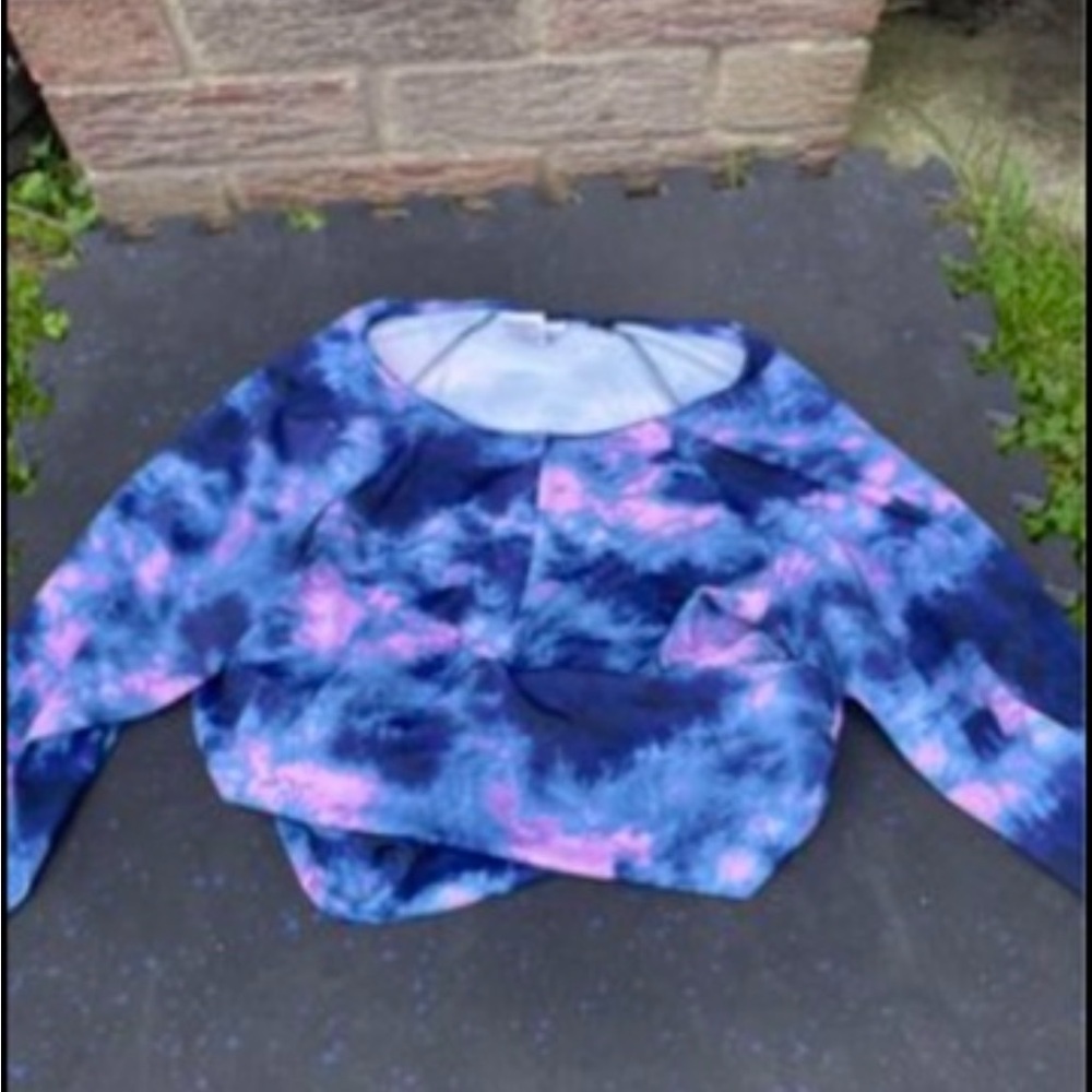 Crop long sleeve bathing suit